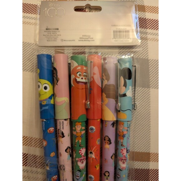 Disney 100 Year Anniversary Pen Set BallPoint Multi Character Set - Picture 3 of 3